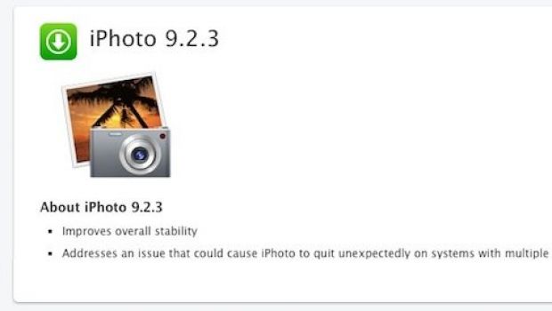 Apple rilascia iPhoto 9.2.3