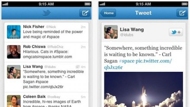 Twitter per iPhone, miglioramenti a ricerca e notifiche