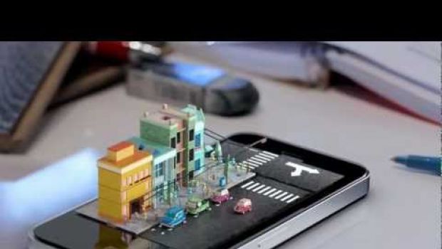 iPhone Diorama: prove generali di iPhone olografico