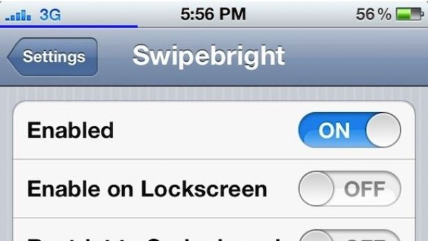 Swipebright, l'hack iOS che regola la luminosità dello schermo