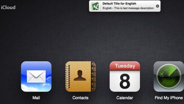 Apple testa le notifiche Push su iCloud.com