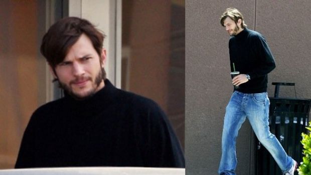 I primi scatti di Kutcher vestito da Steve Jobs