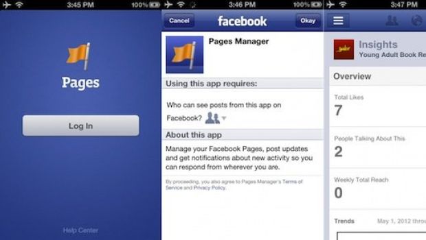 Facebook pubblica Pages Manager per iOS