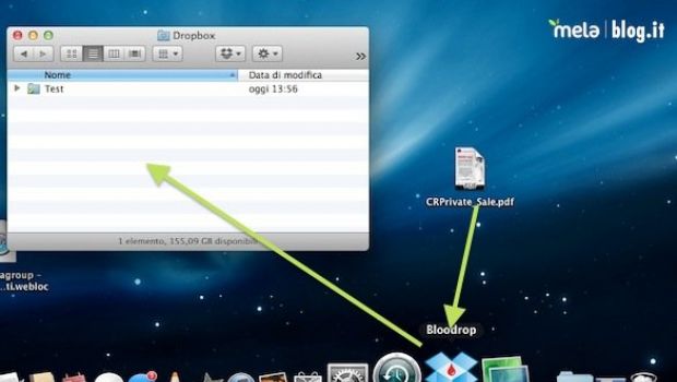 Bloodrop: condivisione pubblica al volo su Dropbox