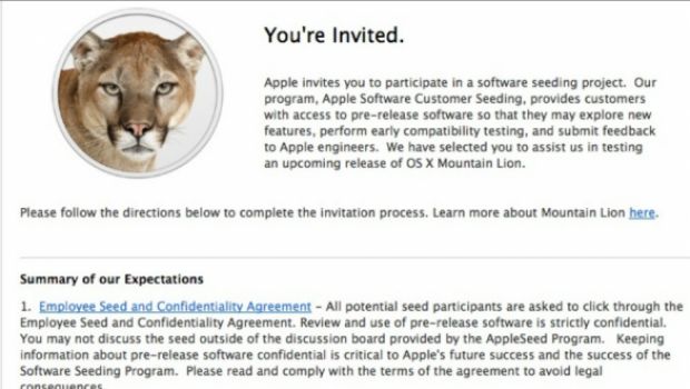 Apple chiede allo staff retail di testare Mountain Lion