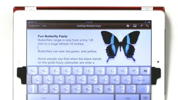 Touchfire, la tastiera virtuale di iPad diventa fisica