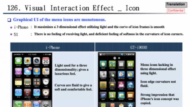 In un documento interno, Samsung si ispira all'iPhone