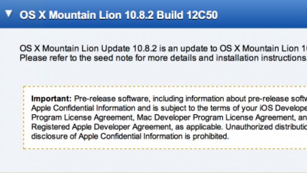La versione semi-finale di OS X 10.8.2 agli sviluppatori