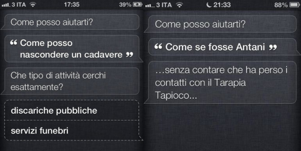 Scambio di battute con Siri