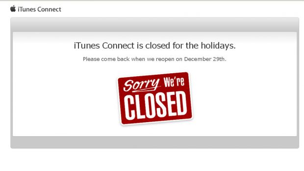iTunes Connect chiude per le festività