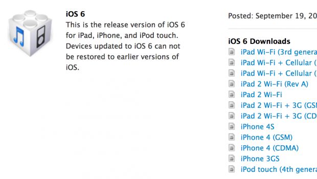 Apple pubblica iOS 6 per un inedito modello di iPhone 4