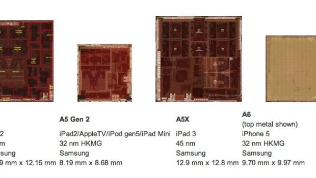 Uno sguardo da vicino al chip Samsung A5 dell'iPad mini