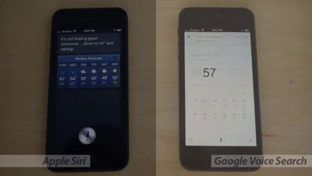 Siri VS Google Voice Search, il test video