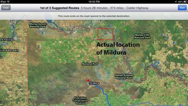 La polizia australiana mette in guardia i trekker sull'uso delle Mappe Apple