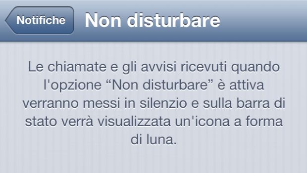 iOS 6 non disattiva il 