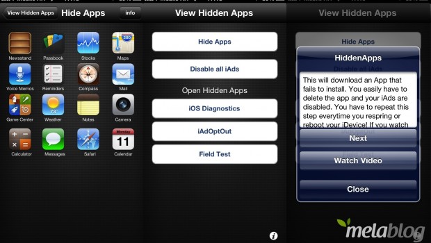 HiddenApps disabilita(va) app di sistema e iAd senza jailbreak