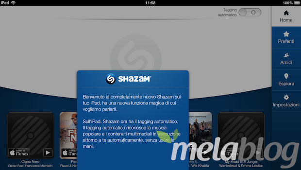 Shazam, arriva l'app universale e una nuova interfaccia per iPad