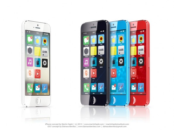 iPhone color con iOS 7, ecco il possibile aspetto