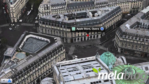 Flyover, Apple aggiorna la mappe 3D di Parigi