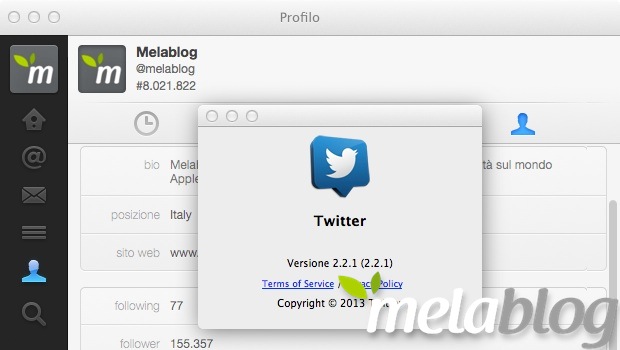 Twitter per Mac, un update porta più integrazione con OS X e stabilità