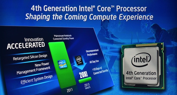 Intel lancia i processori Haswell in vista del WWDC 2013