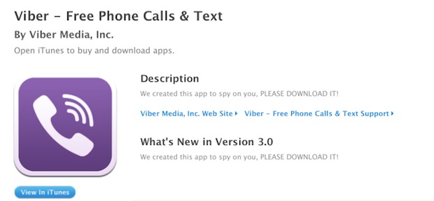 Viber sotto attacco, gli hacker riescono a raggiungere perfino l'App Store