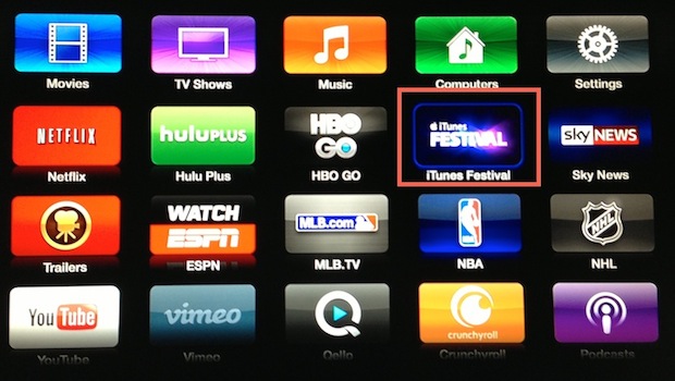 iTunes Festival 2013, nuovo canale su Apple TV e app iOS