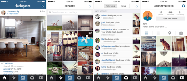 Instagram 4.2: grafica in stile iOS 7 e immagini HD