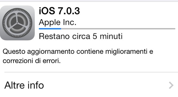 iOS 7.0.3 disponibile per il download