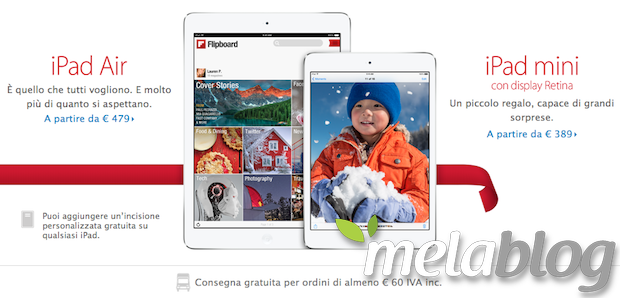 iPad mini Retina, Apple dà il via ai preordini anche in Italia