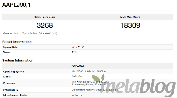 Mac Pro, compaiono i benchmark della versione a 6 core