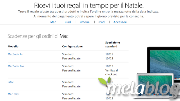 Apple Store, ecco le scadenze per ricevere i regali in tempo per Natale [Aggiornato]