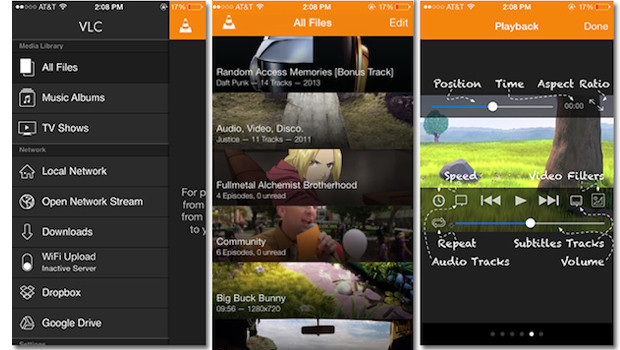 VLC 2.2 per iOS, supporto a Dropbox e Google Drive e nuovo design