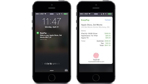 EasyPay, un concept mostra come funzioneranno i pagamenti su iPhone