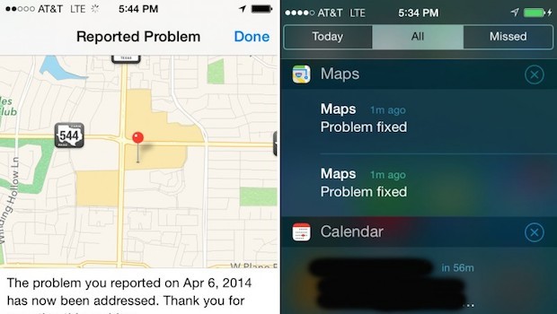 iOS, Apple testa le Notifiche Push nell'app Mappe