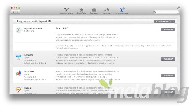 Apple rilascia Safari 7.0.3 per Mavericks e Safari 6.1.3 per Mountain Lion