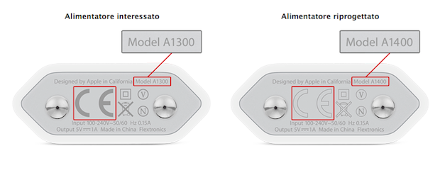 Il Programma di sostituzione dell'alimentatore USB Apple da 5W arriva in Italia