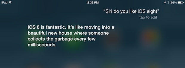 iOS 8, Siri è 