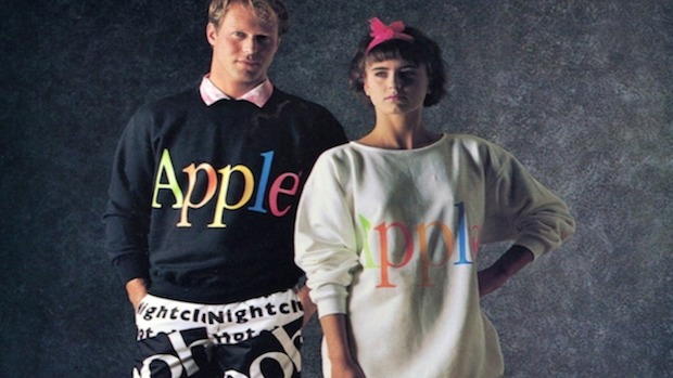 The Apple Collection, la linea di abbigliamento con la mela lanciata nel 1986