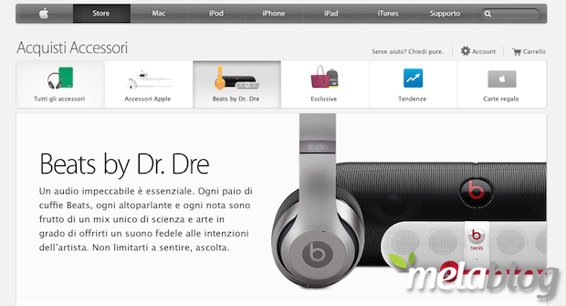 Apple Store, nuova sezione dedicata a 