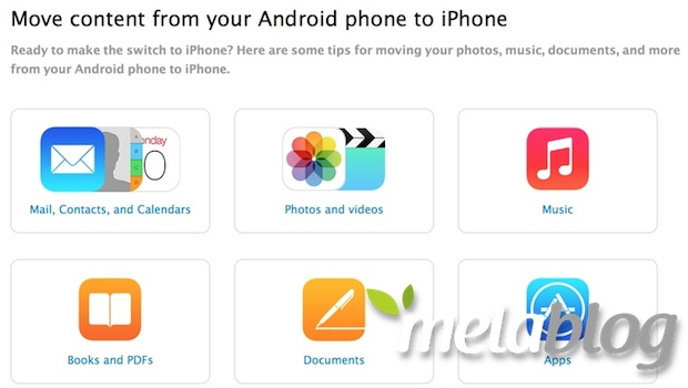 Passaggio da Android ad iOS, Apple pubblica la guida ufficiale