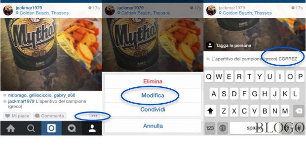 Instagram, modificare le didascalie o i commenti su iPhone