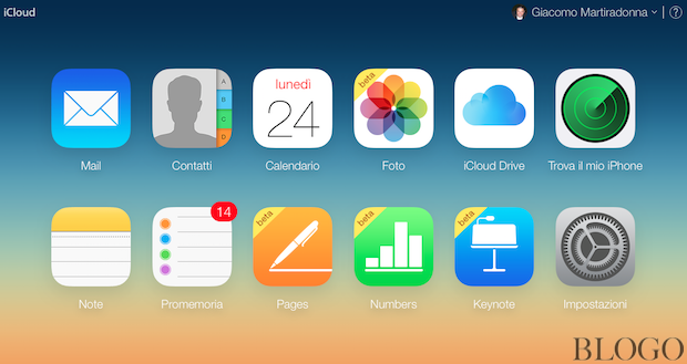 iCloud.com, Caricare un'immagine su Libreria foto di iCloud