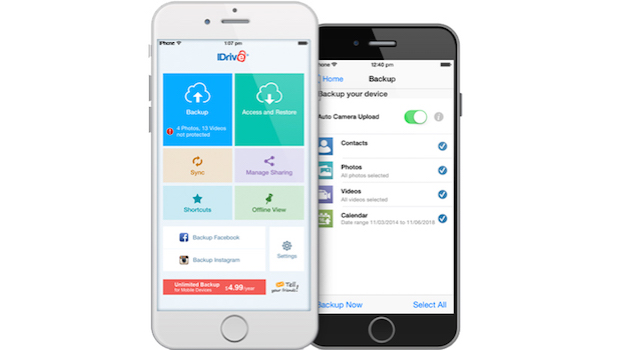 iDrive: backup illimitato dell'iPhone a vita, per meno di 10€