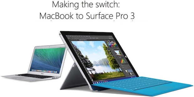 Microsoft, un sito Web per convincervi a lasciare Mac e adottare Surface Pro 3