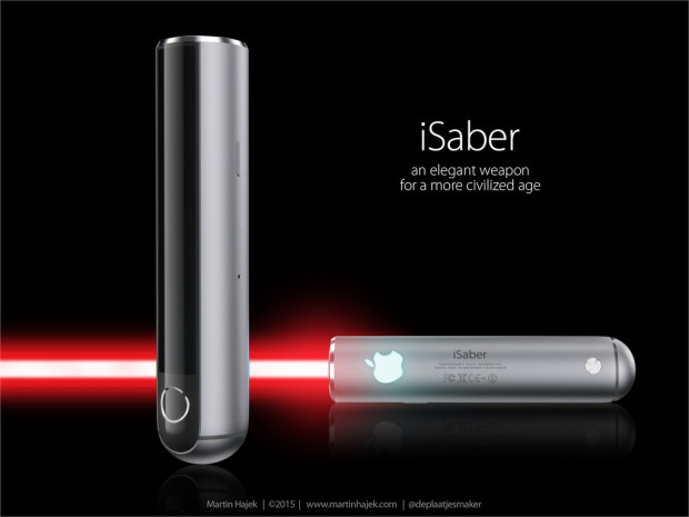 iSaber, la parodia della spada laser di Guerre Stellari disegnata da Jony Ive