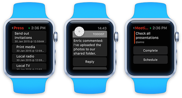 Todoist, anche l'app di task management fa un salto su Apple Watch