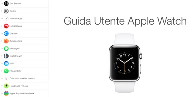 Apple Watch, la Guida Ufficiale con le istruzioni per l'uso