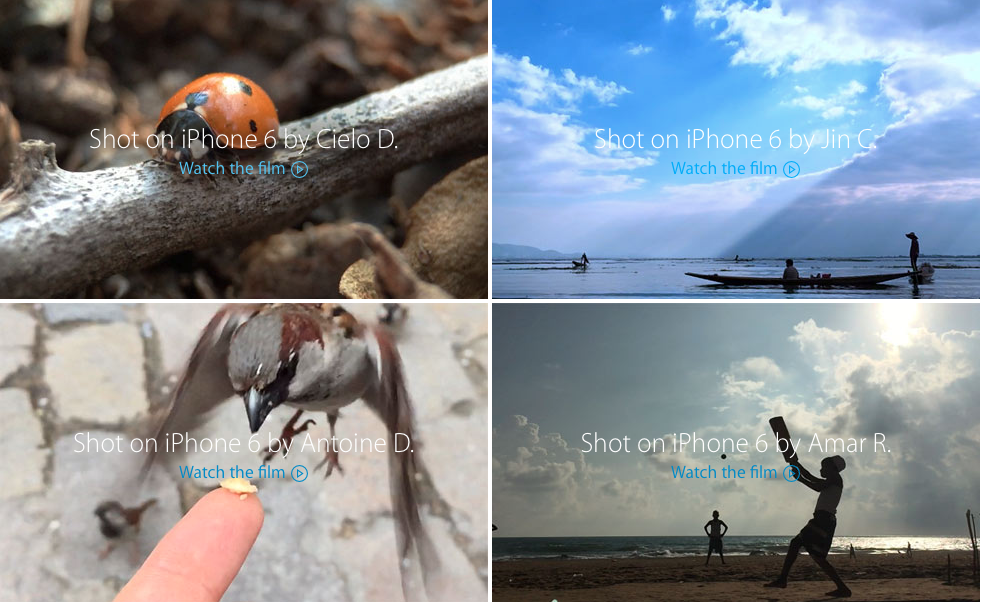 Shot on iPhone 6, Apple pubblica anche i video degli utenti