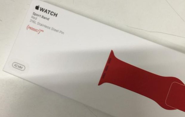 Apple Watch, avvistato il cinturino Product (RED) in attesa dell'evento iPhone 6s